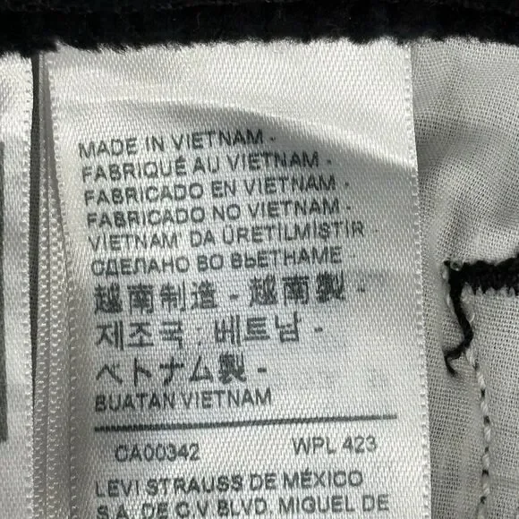 LEVI'S 711 Corduroy Pants Womens 32x30 Black Skinny New $69.50 - Picture 8 of 13